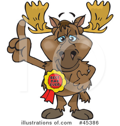 Moose Clipart #45386 by Dennis Holmes Designs