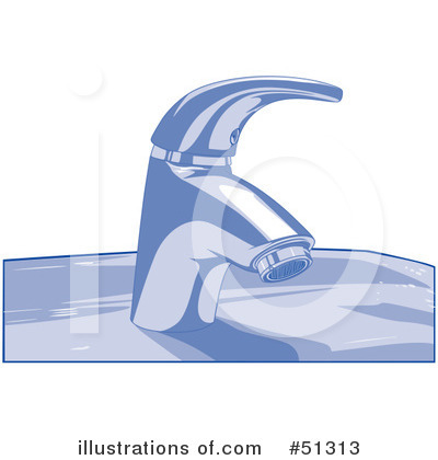 Royalty-Free (RF) Faucet Clipart Illustration by dero - Stock Sample #51313