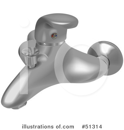 Royalty-Free (RF) Faucet Clipart Illustration by dero - Stock Sample #51314