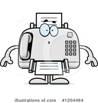 Fax Machine Clipart #1204484 by Cory Thoman