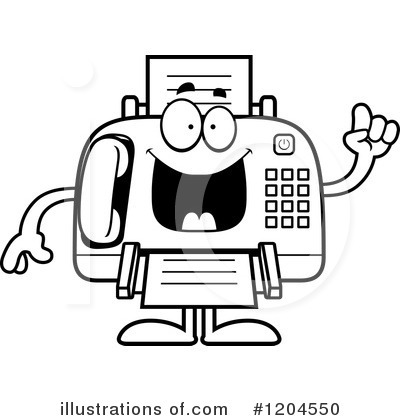 Fax Machine Clipart #1204550 by Cory Thoman