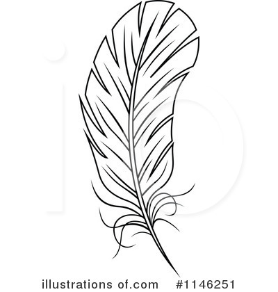 Royalty-Free (RF) Feather Clipart Illustration by Vector Tradition SM - Stock Sample #1146251