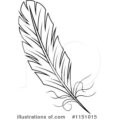 Royalty-Free (RF) Feather Clipart Illustration by Vector Tradition SM - Stock Sample #1151015