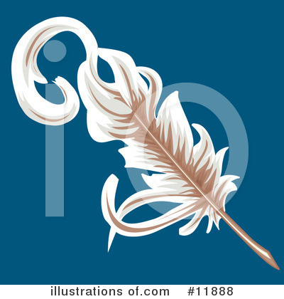 Feather Clipart #11888 by AtStockIllustration
