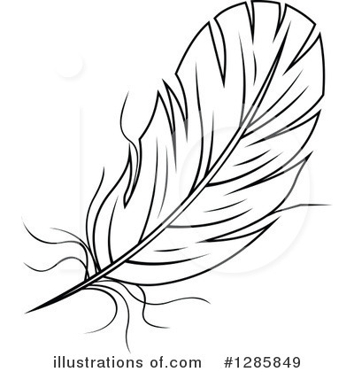 Royalty-Free (RF) Feather Clipart Illustration by Vector Tradition SM - Stock Sample #1285849