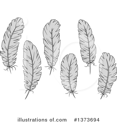 Royalty-Free (RF) Feather Clipart Illustration by Vector Tradition SM - Stock Sample #1373694