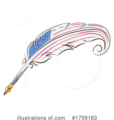 American Flag Clipart #1709183 by BNP Design Studio