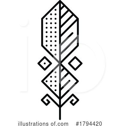 Royalty-Free (RF) Feather Clipart Illustration by Vector Tradition SM - Stock Sample #1794420