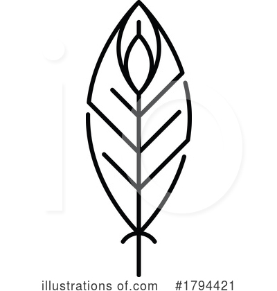 Royalty-Free (RF) Feather Clipart Illustration by Vector Tradition SM - Stock Sample #1794421