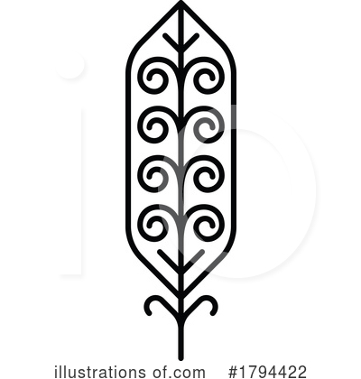 Royalty-Free (RF) Feather Clipart Illustration by Vector Tradition SM - Stock Sample #1794422