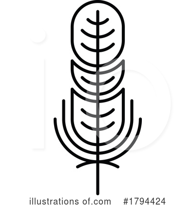 Royalty-Free (RF) Feather Clipart Illustration by Vector Tradition SM - Stock Sample #1794424