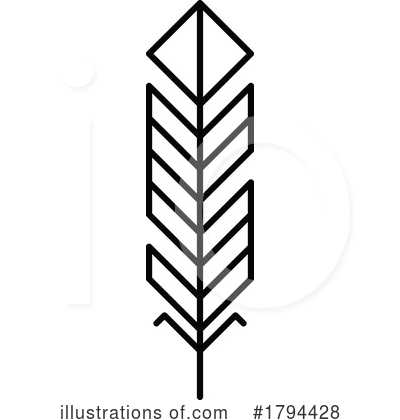 Royalty-Free (RF) Feather Clipart Illustration by Vector Tradition SM - Stock Sample #1794428