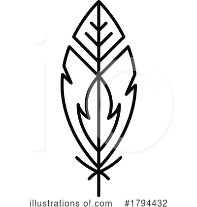 Royalty-Free (RF) Feather Clipart Illustration by Vector Tradition SM - Stock Sample #1794432