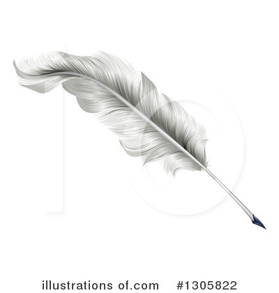Royalty-Free (RF) Feather Quill Clipart Illustration by AtStockIllustration - Stock Sample #1305822