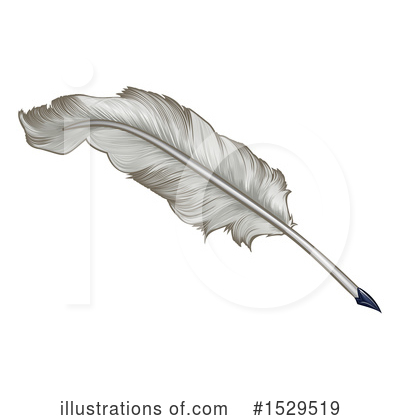 Royalty-Free (RF) Feather Quill Clipart Illustration by AtStockIllustration - Stock Sample #1529519