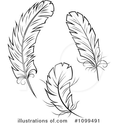 Royalty-Free (RF) Feathers Clipart Illustration by Vector Tradition SM - Stock Sample #1099491