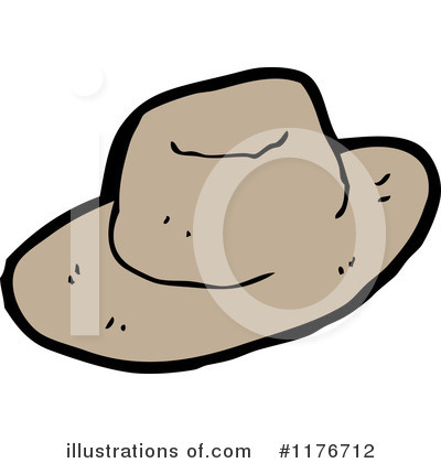 Royalty-Free (RF) Fedora Clipart Illustration by lineartestpilot - Stock Sample #1176712