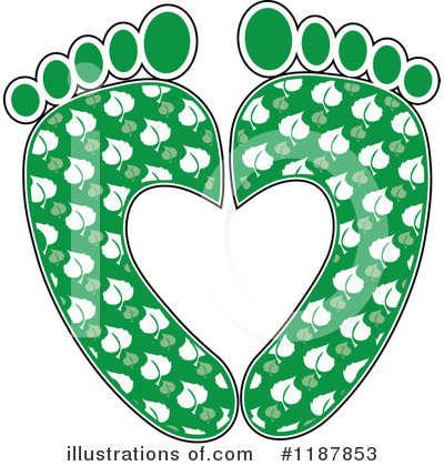 Royalty-Free (RF) Feet Clipart Illustration by Maria Bell - Stock Sample #1187853