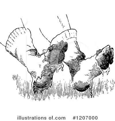 Royalty-Free (RF) Feet Clipart Illustration by Prawny Vintage - Stock Sample #1207000