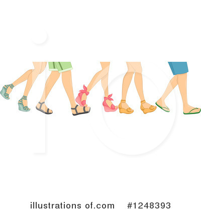 Sandals Clipart #1248393 by BNP Design Studio