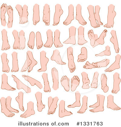 Royalty-Free (RF) Feet Clipart Illustration by Liron Peer - Stock Sample #1331763