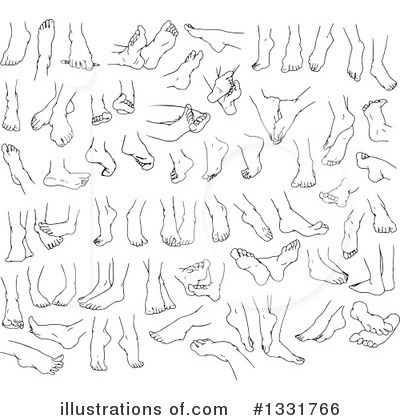 Royalty-Free (RF) Feet Clipart Illustration by Liron Peer - Stock Sample #1331766