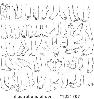 Feet Clipart #1331767 by Liron Peer