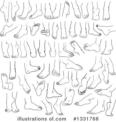 Feet Clipart #1331768 by Liron Peer