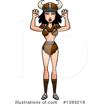 Royalty-Free (RF) Female Barbarian Clipart Illustration by Cory Thoman - Stock Sample #1389218
