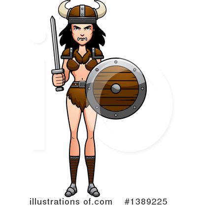 Royalty-Free (RF) Female Barbarian Clipart Illustration by Cory Thoman - Stock Sample #1389225