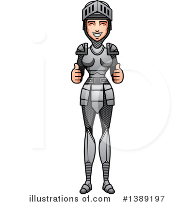 Royalty-Free (RF) Female Knight Clipart Illustration by Cory Thoman - Stock Sample #1389197