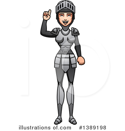 Royalty-Free (RF) Female Knight Clipart Illustration by Cory Thoman - Stock Sample #1389198