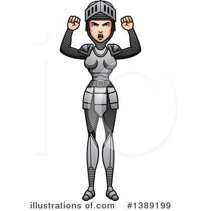 Royalty-Free (RF) Female Knight Clipart Illustration by Cory Thoman - Stock Sample #1389199