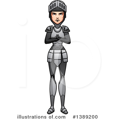 Royalty-Free (RF) Female Knight Clipart Illustration by Cory Thoman - Stock Sample #1389200