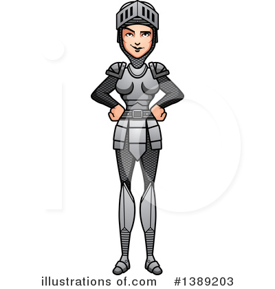 Royalty-Free (RF) Female Knight Clipart Illustration by Cory Thoman - Stock Sample #1389203