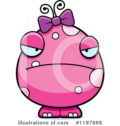 Royalty-Free (RF) Female Monster Clipart Illustration by Cory Thoman - Stock Sample #1187666