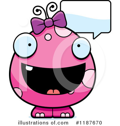 Royalty-Free (RF) Female Monster Clipart Illustration by Cory Thoman - Stock Sample #1187670