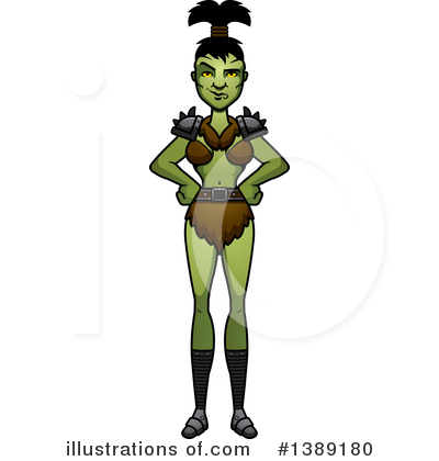 Royalty-Free (RF) Female Orc Clipart Illustration by Cory Thoman - Stock Sample #1389180