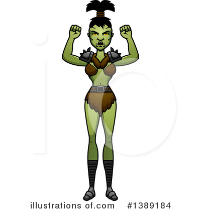 Female Orc Clipart #1389184 by Cory Thoman