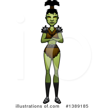 Female Orc Clipart #1389185 by Cory Thoman