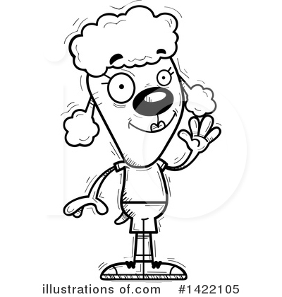 Royalty-Free (RF) Female Poodle Clipart Illustration by Cory Thoman - Stock Sample #1422105