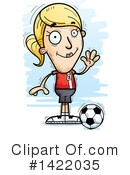Female Soccer Player Clipart #1422035 by Cory Thoman