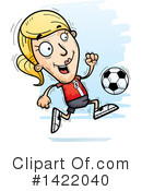 Female Soccer Player Clipart #1422040 by Cory Thoman