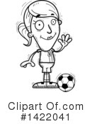 Female Soccer Player Clipart #1422041 by Cory Thoman