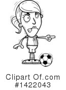 Female Soccer Player Clipart #1422043 by Cory Thoman