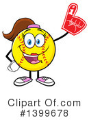 Female Softball Clipart #1399678 by Hit Toon
