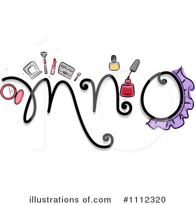 Feminine Letters Clipart #1112320 by BNP Design Studio