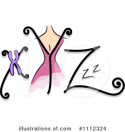 Feminine Letters Clipart #1112324 by BNP Design Studio