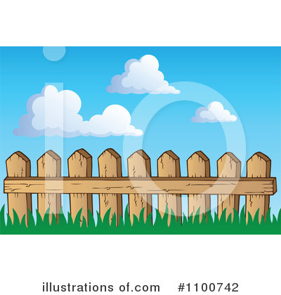 Royalty-Free (RF) Fence Clipart Illustration by visekart - Stock Sample #1100742