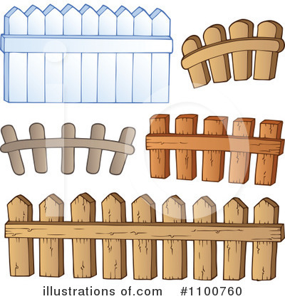 Royalty-Free (RF) Fence Clipart Illustration by visekart - Stock Sample #1100760